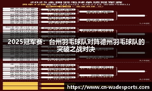 2025冠军赛：台州羽毛球队对阵德州羽毛球队的突破之战对决