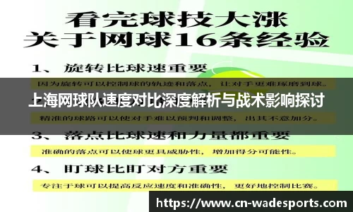 上海网球队速度对比深度解析与战术影响探讨